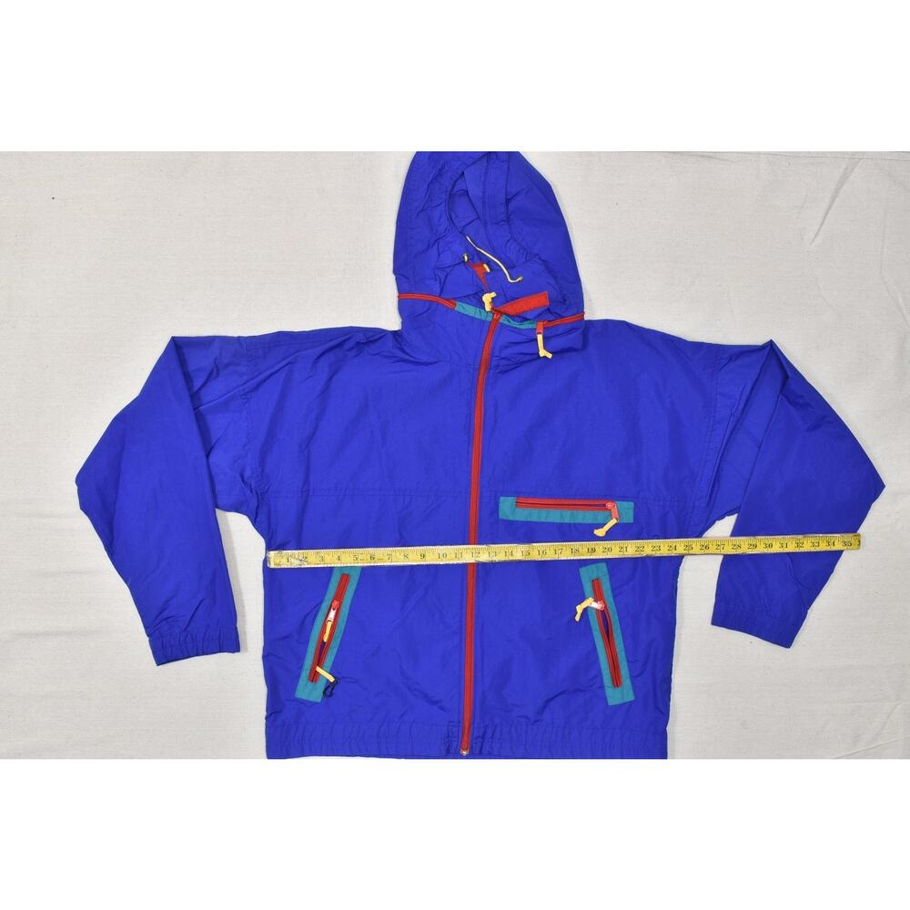 Vintage Sierra Designs Men's Blue Nylon Anorak Jacket Hooded Pullover Size XL - Picture 4 of 8